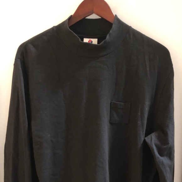 Aimé Leon Dore Black Mock Neck Long Sleeve Sweater Shirt, Size M - Picture 16 of 16